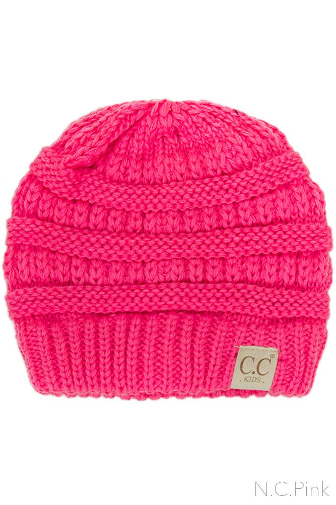 Hana - C.C Kids Solid Classic Knit Beanie