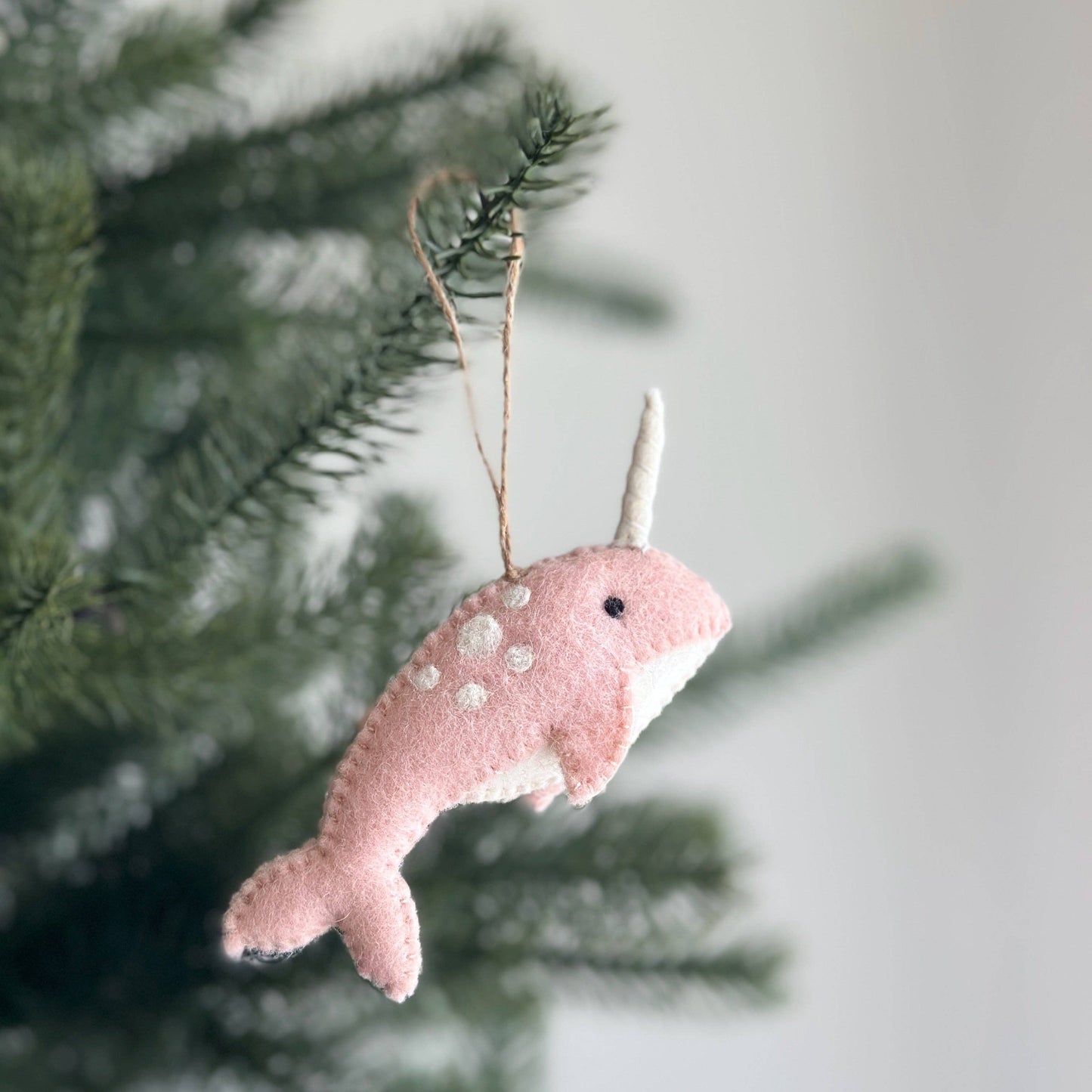 Felt Narwhal Ornament - Set of 3