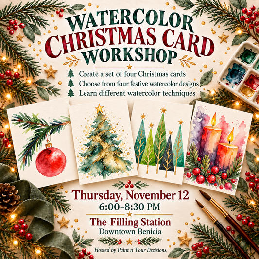 Watercolor Christmas Card Workshop