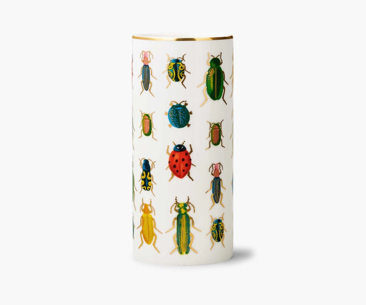 Beetles and Bugs Porcelain Vase