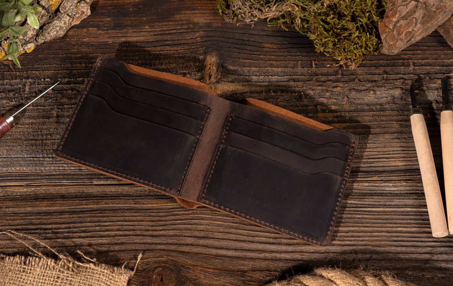 Leathe Bifold Wallet | Handmade