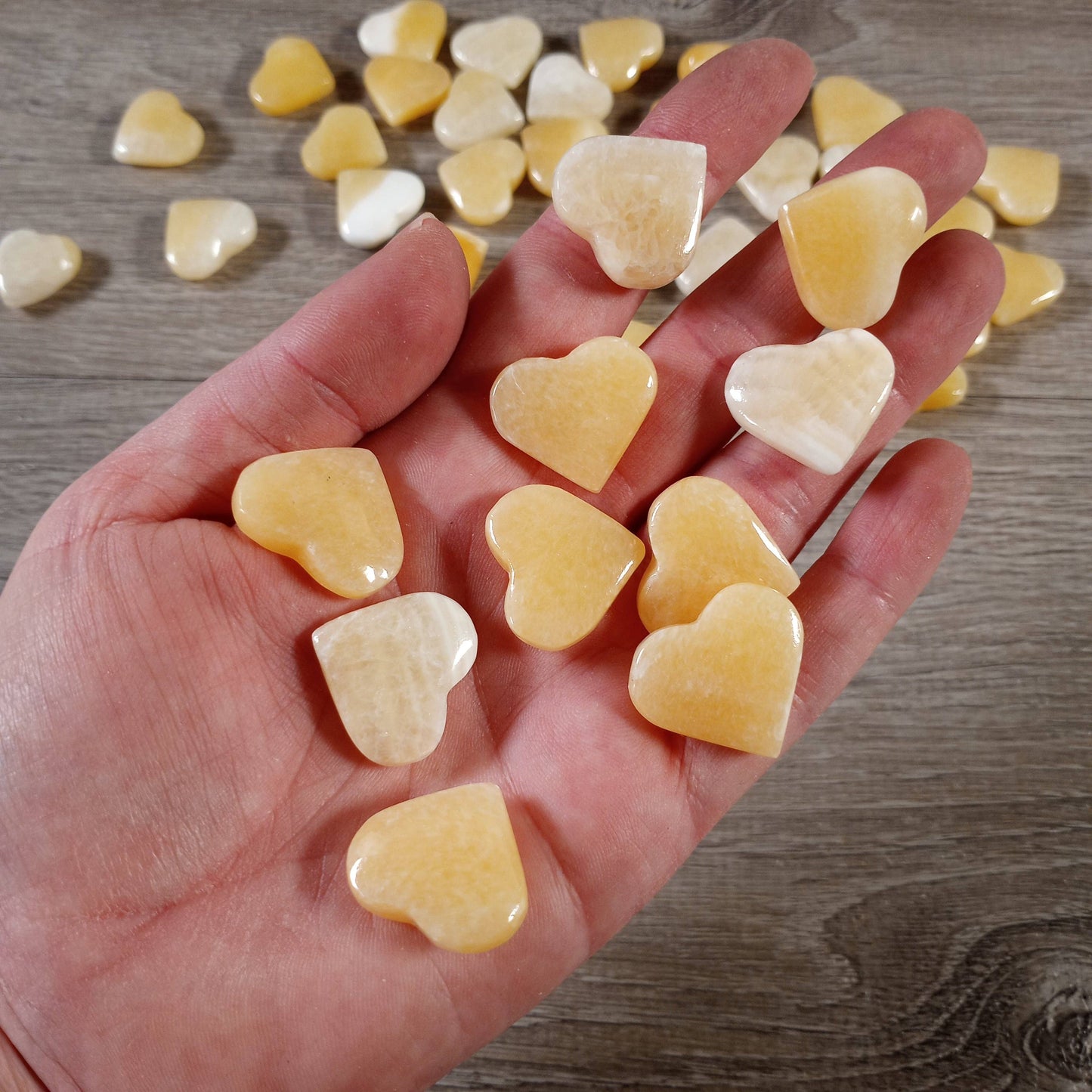 Small Hand-Carved Gemstone Hearts – Wholesale Crystal Heart
