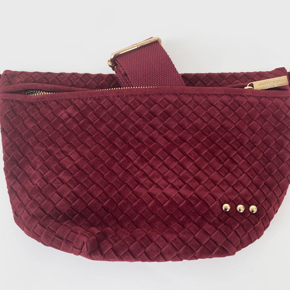 Pretty Simple - Suede Westlyn Woven Bum Bag - NEW COLORS!
