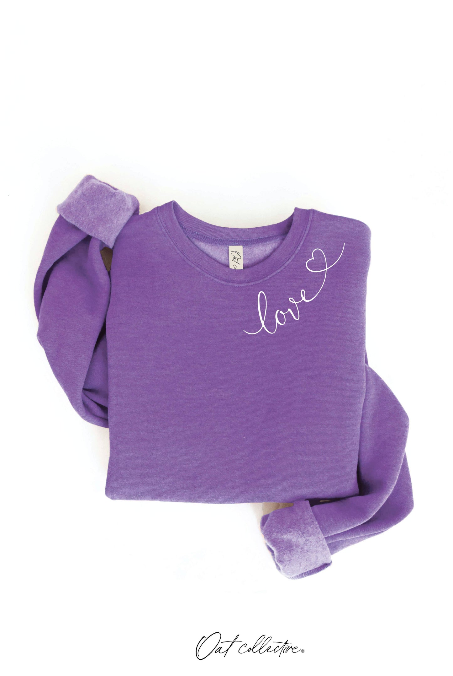LOVE HEART NECKLINE Graphic Sweatshirt
