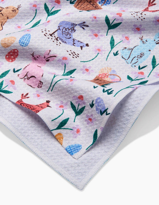 Geometry - Spring Bunnies Tea Towel