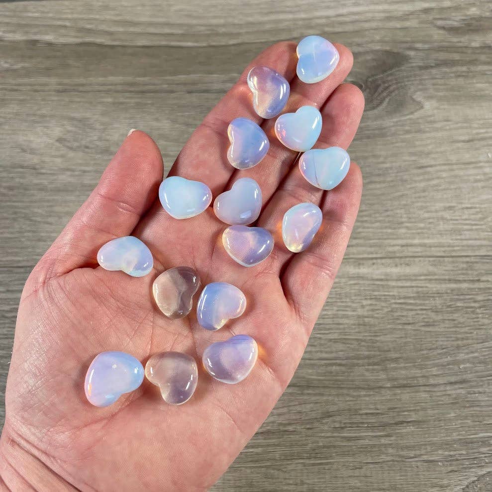Gemstone Flat Back Heart 3/4 Inch – Bulk Crystal Cabochons
