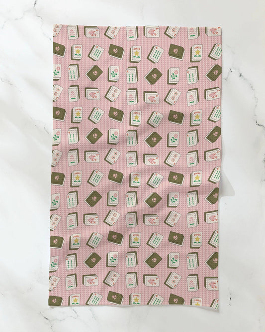 Flower Tiles Tea Towel