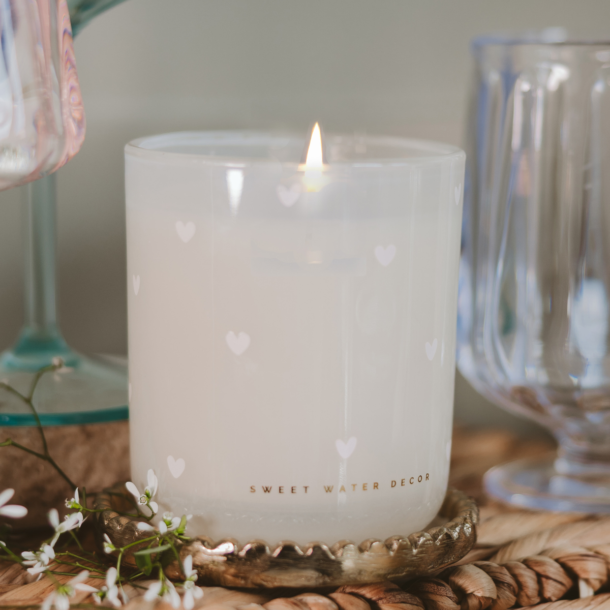 *NEW* All Over Hearts 12 oz Soy Candle - Valentine's Day