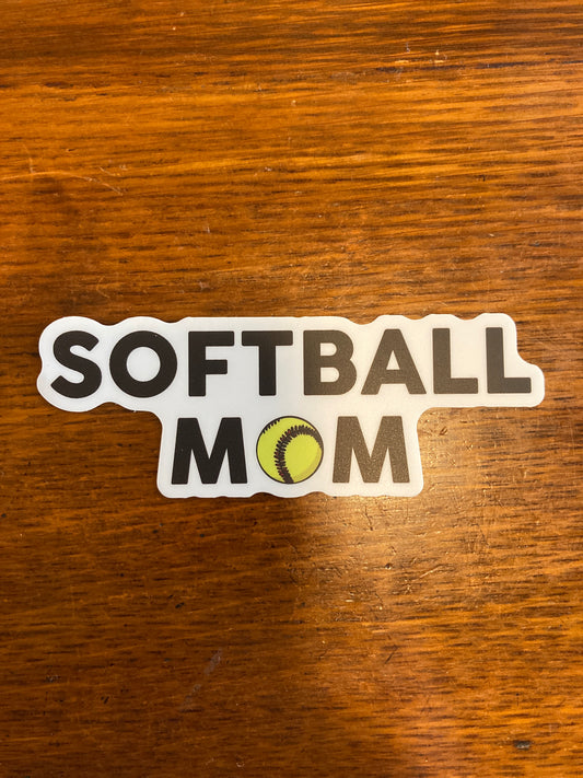Softball Mom Sticker