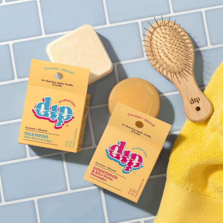 Dip - Conditioner Bar & After Swim Detangler - Coconut & Almond: 3 oz