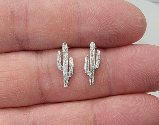 CACTUS STUD EARRINGS.