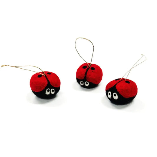 Friendsheep - Charmed Ladybug Eco Wool Ornament