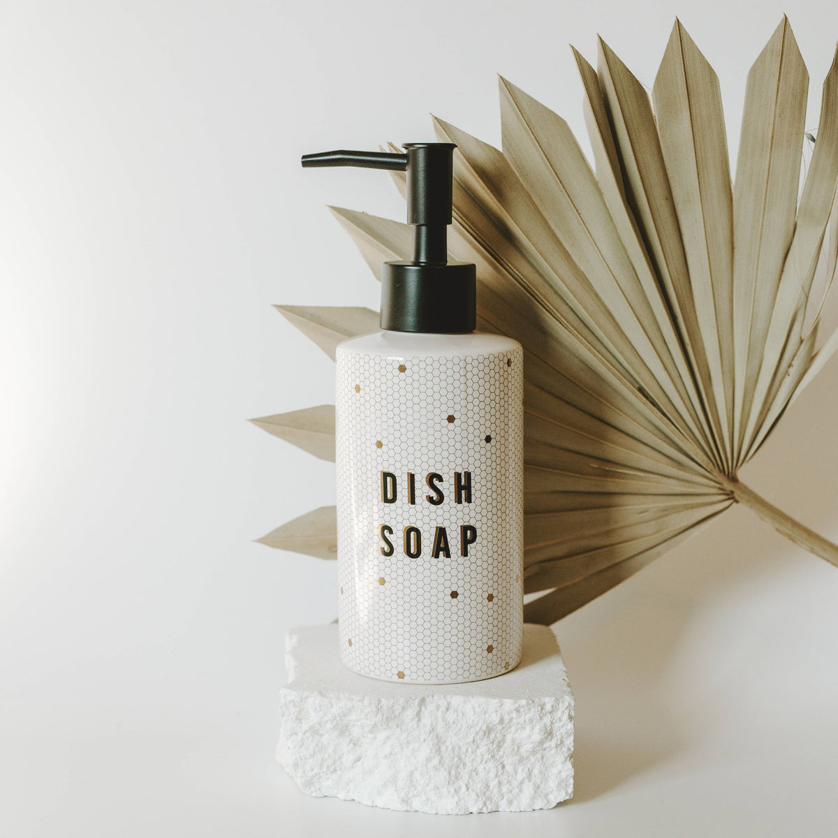 8.5oz Honeycomb Tile Hand/Dish Soap Dispenser- Home Decor & Gifts