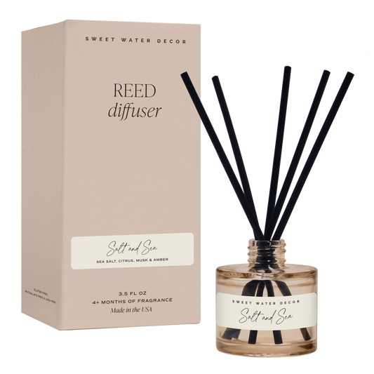 Sweet Water Decor - Salt and Sea Reed Diffuser - Home Decor & Gifts