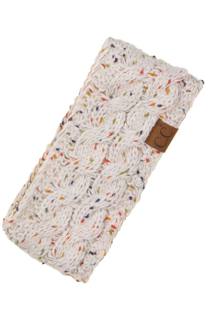 C.C Chunky Knit Confetti Sherpa Lined Headband