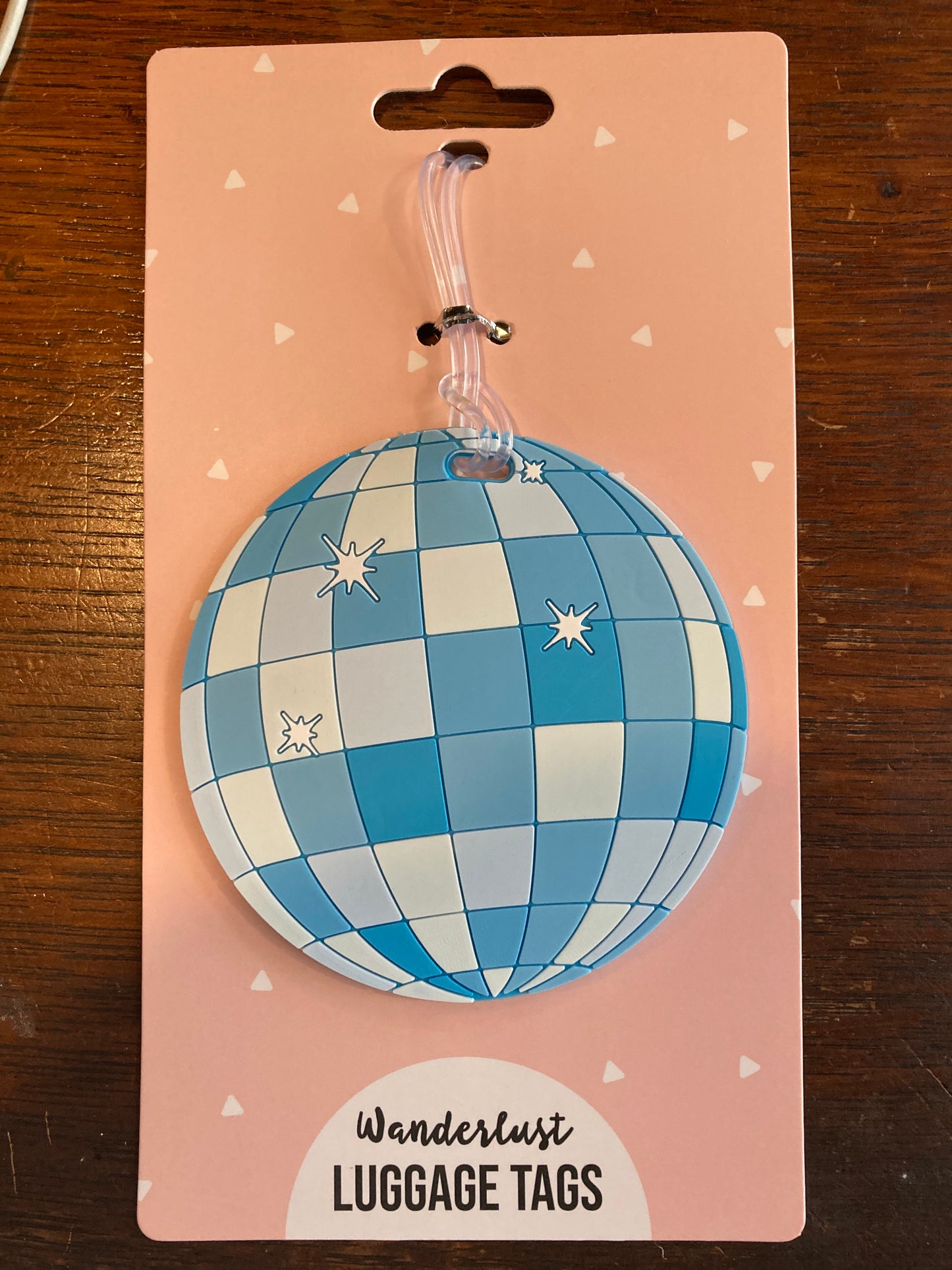 Hang Accessories - Blue Disco Silicone Luggage Tag