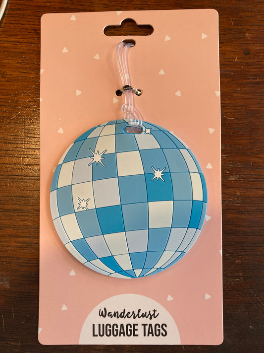 Hang Accessories - Blue Disco Silicone Luggage Tag
