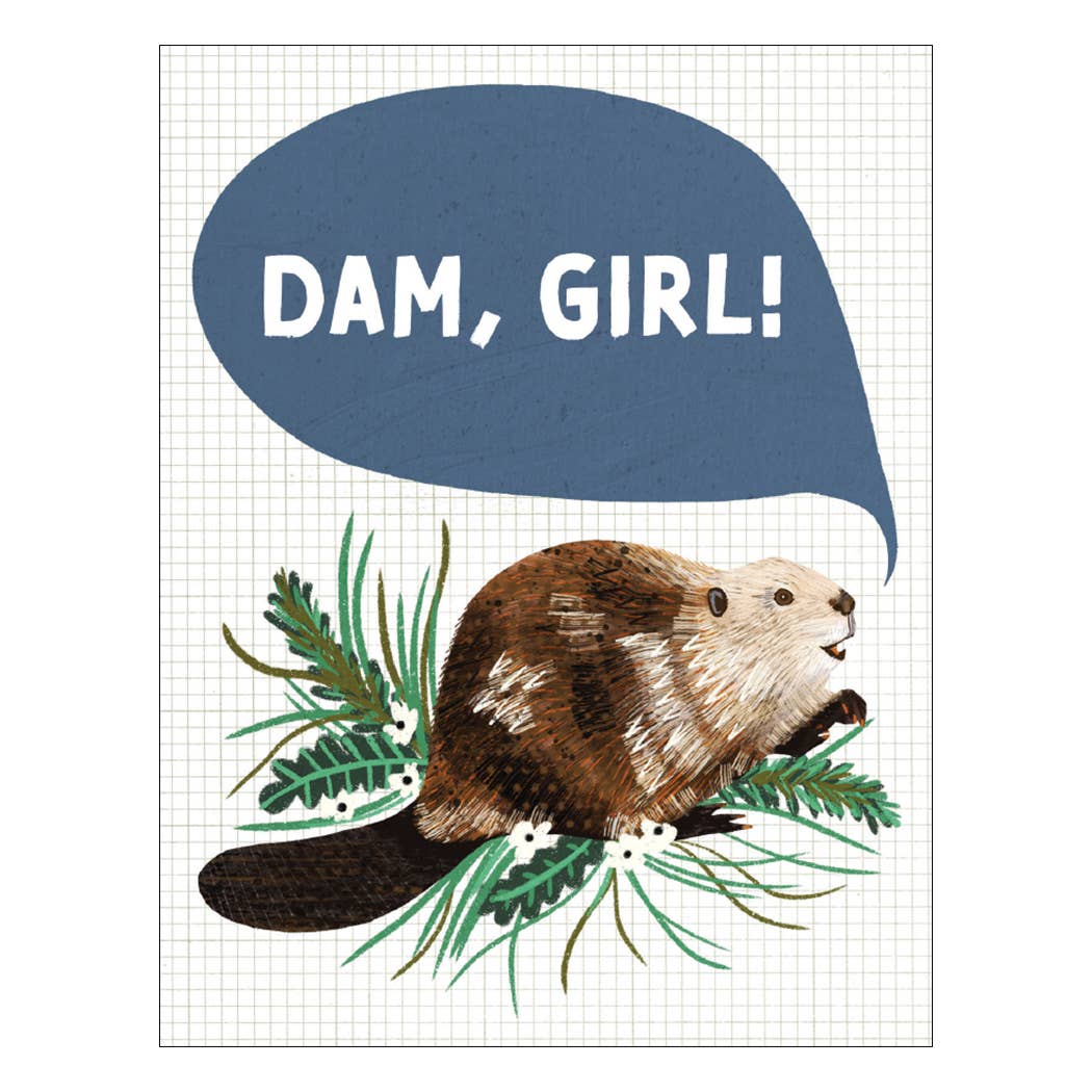 Beaver Card - This goes to Blue Bar Made