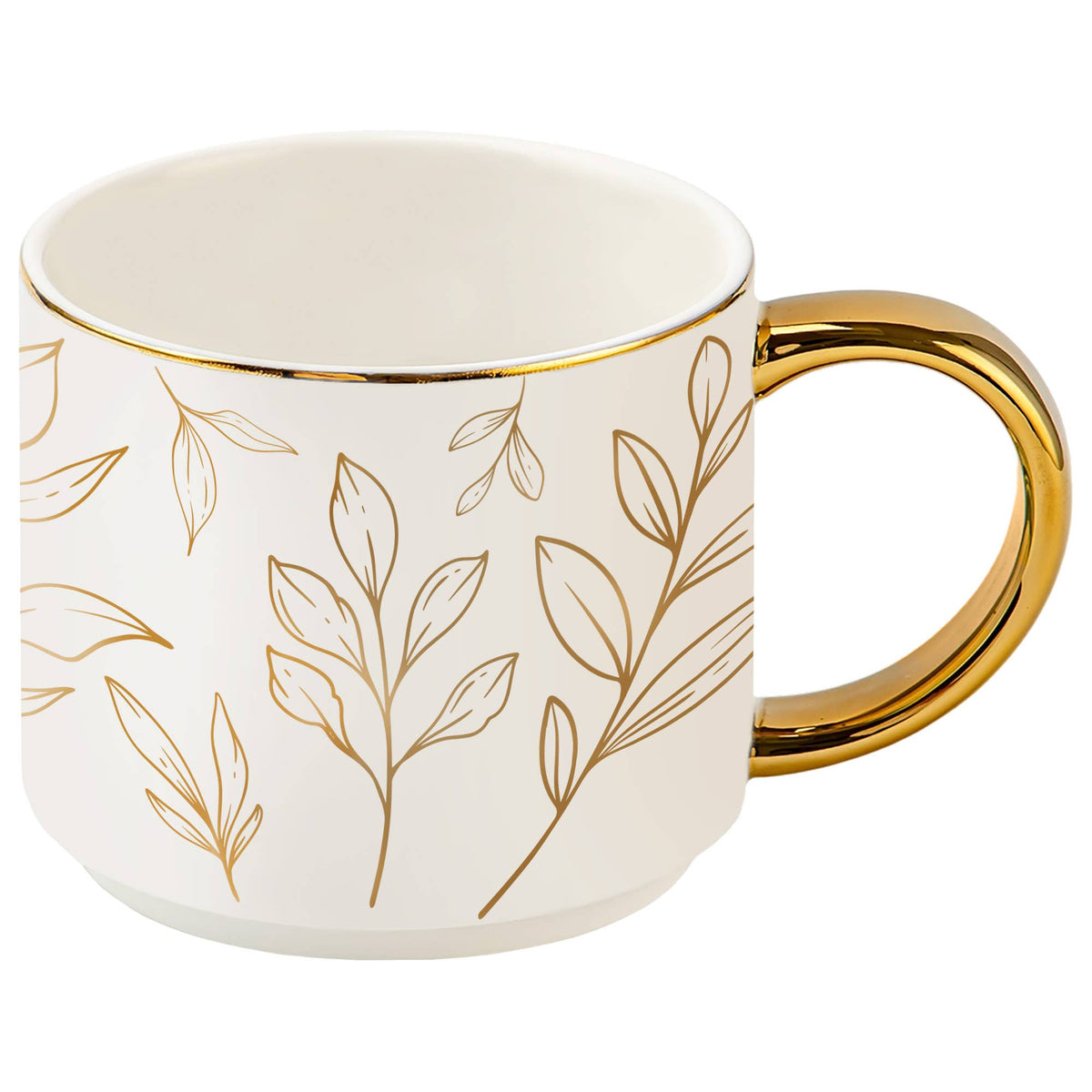 Gold Leaves Coffee Mug - Fall Decor & Gifts