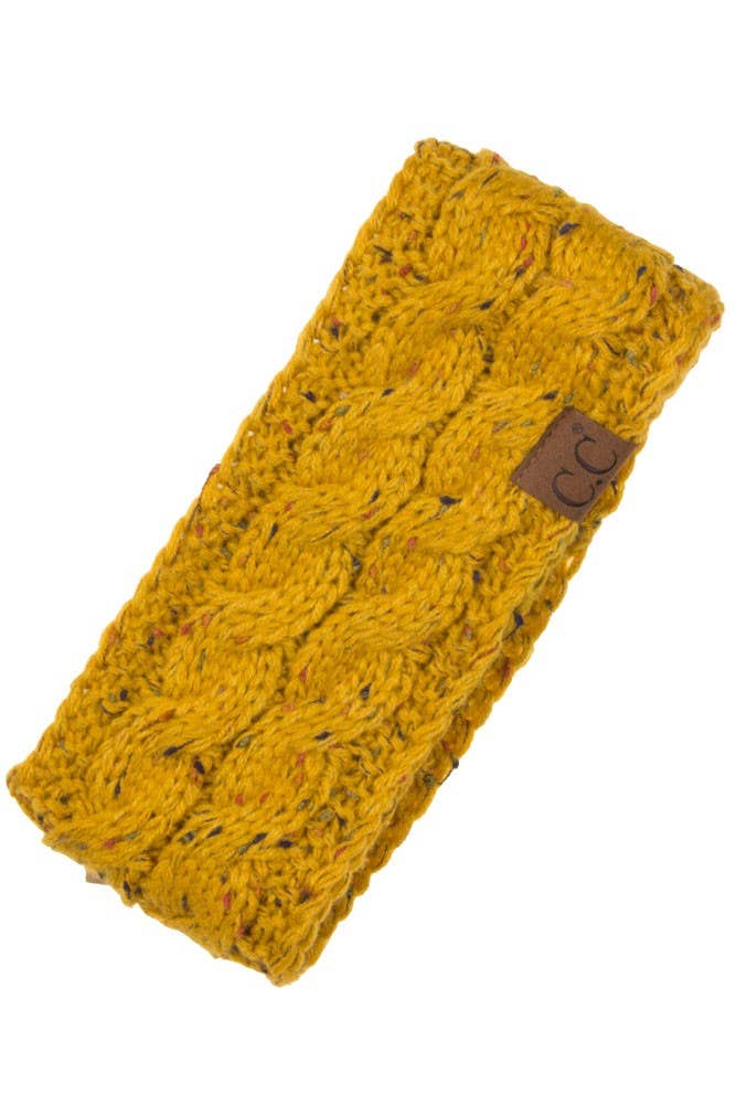 C.C Chunky Knit Confetti Sherpa Lined Headband