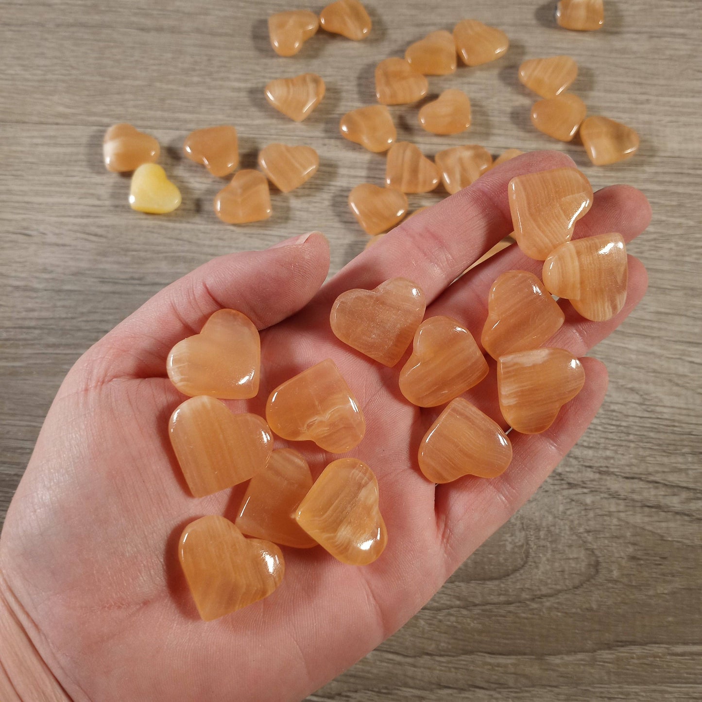 Small Hand-Carved Gemstone Hearts – Wholesale Crystal Heart