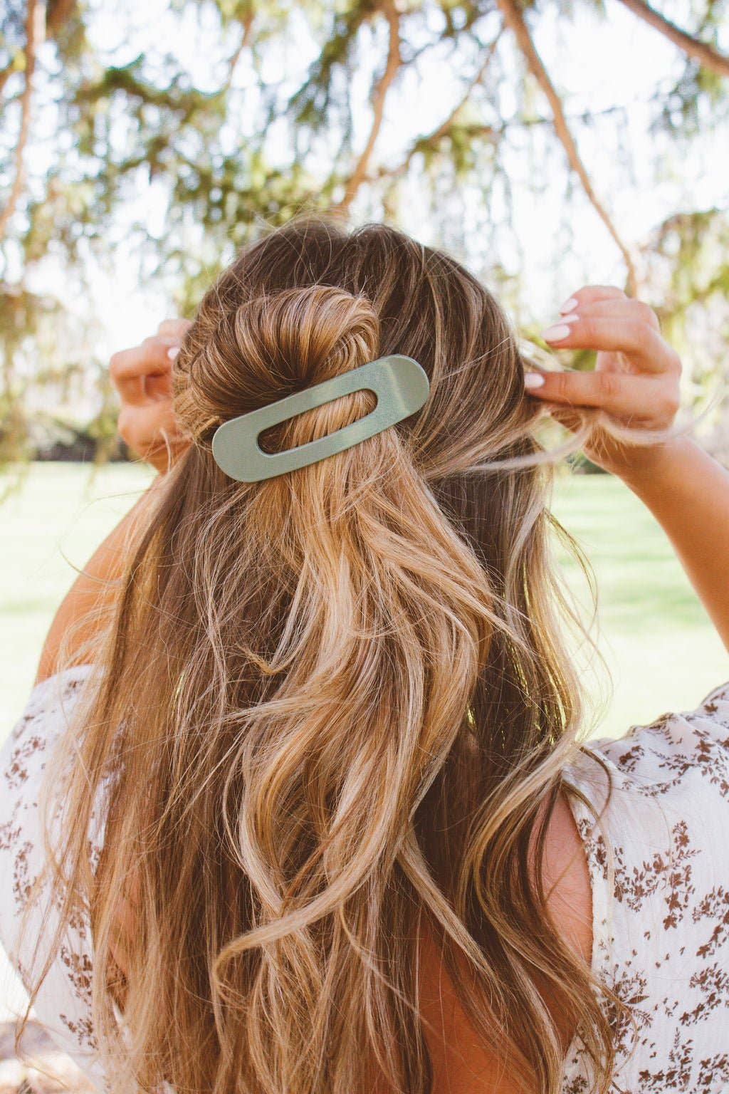 Glossy Flat Claw Clip