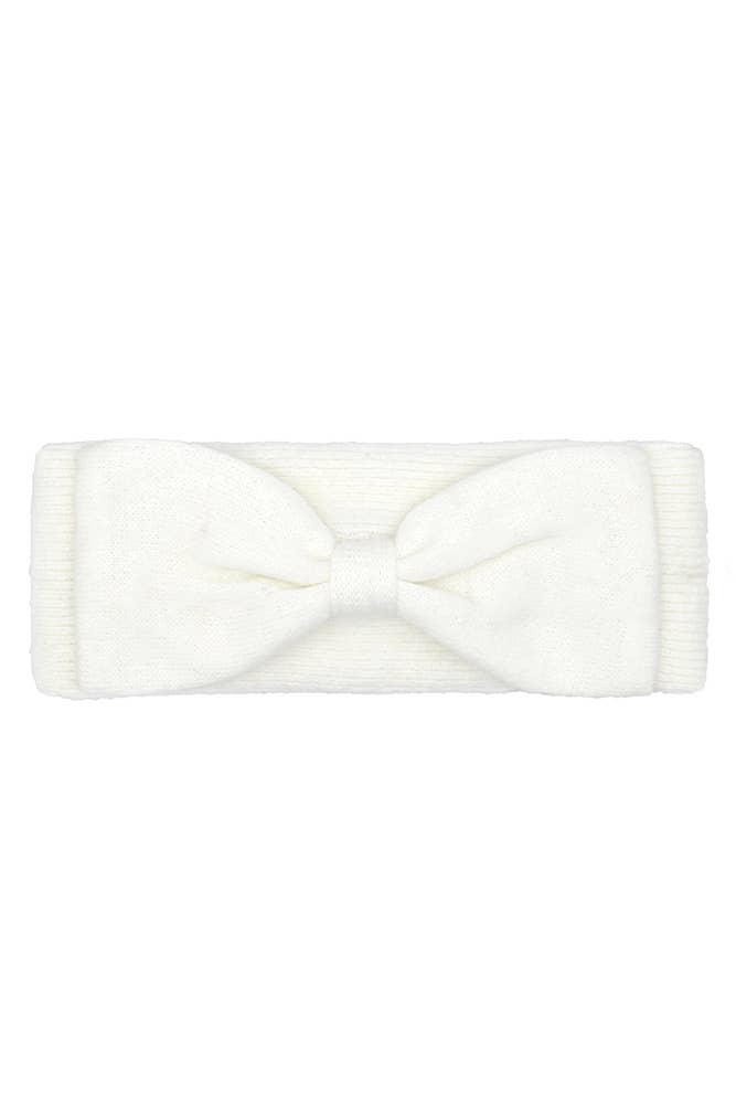 Hana - C.C Knit Bow Headwrap Winter Headband