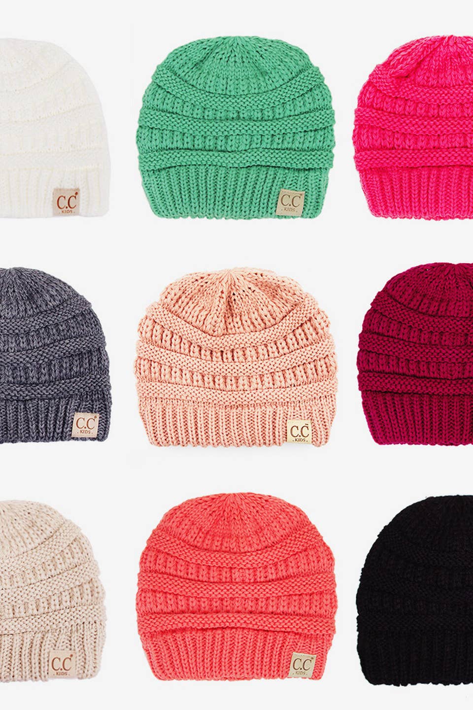 Hana - C.C Kids Solid Classic Knit Beanie