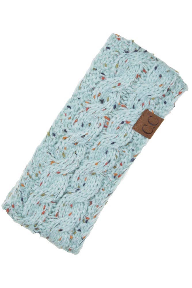 C.C Chunky Knit Confetti Sherpa Lined Headband