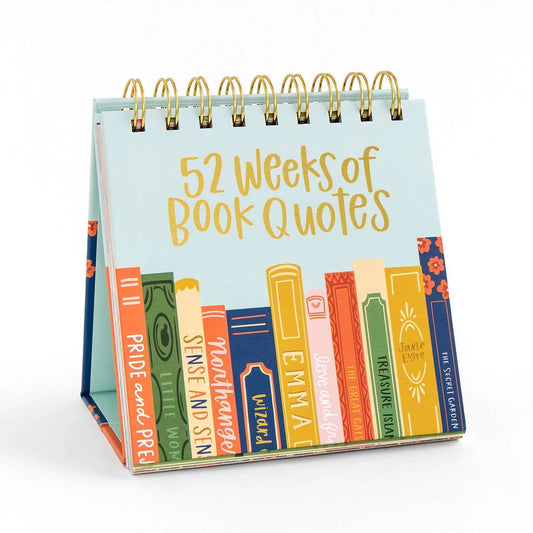 Pippi Post - 52 Weeks of Book Quotes - Desk Flip Calendar