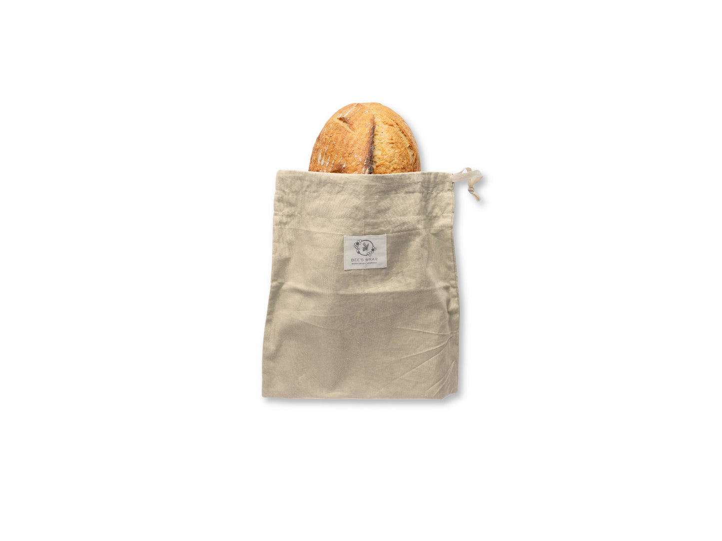 Bees Wrap Reusable Beeswax Lined Artisan Bread Bag - Natural