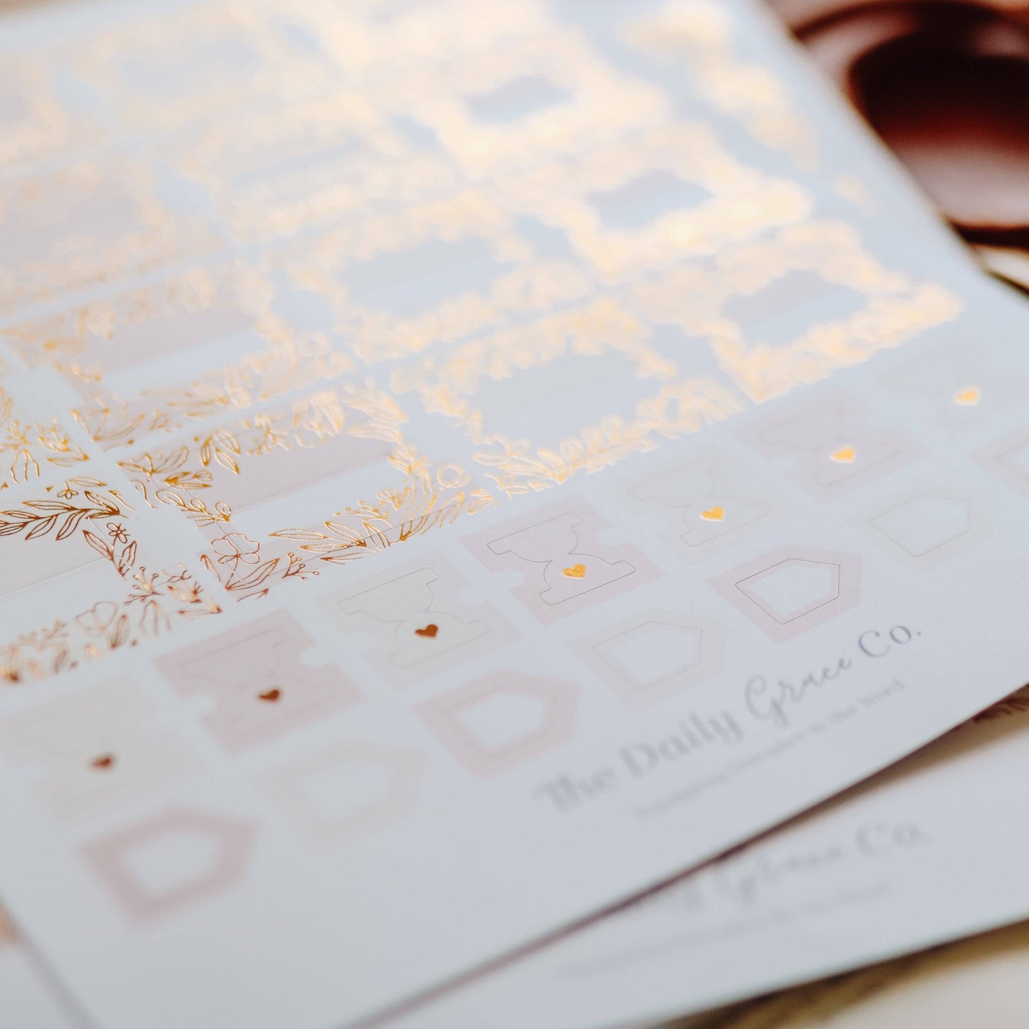 The Daily Grace Co - Gold Foil Bible Tabs - Dusty Pink
