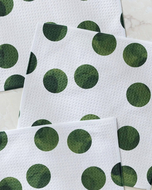 Grass Polka Dishcloth Set