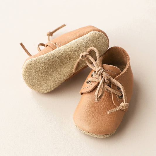 Baby Oxfords in Caramel | Baby Boy Shoes