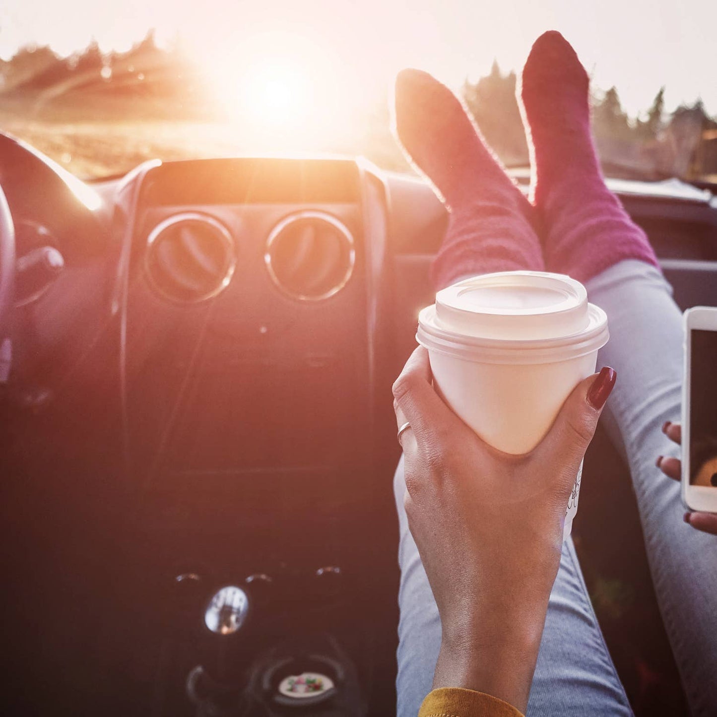 Americana Mood - Bulk Stone Car Coaster-NO PACKAGING