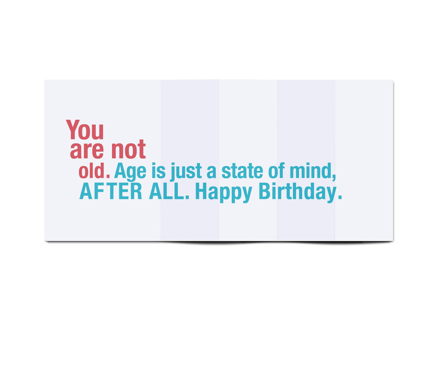FINCH and HARE - Old AF • Accordion Fold Funny Birthday Card