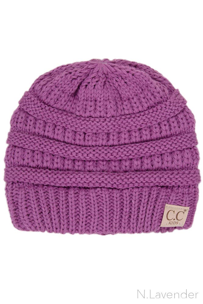 C.C Children Solid Beanie: Violet