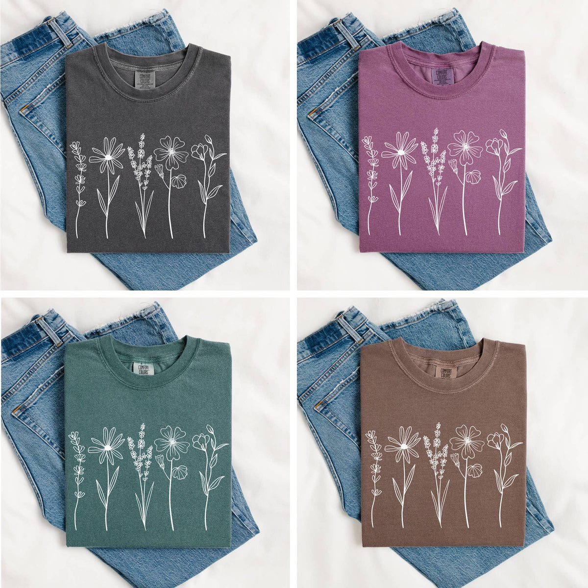 Wildflowers T Shirt, Wildflowers Tee, Wildflowers Shirt - Blue Spruce