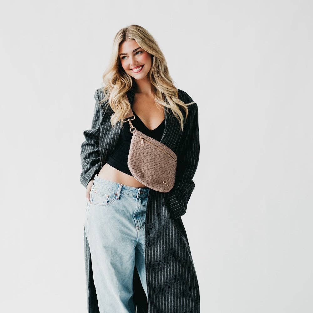 Pretty Simple - Suede Westlyn Woven Bum Bag - NEW COLORS!