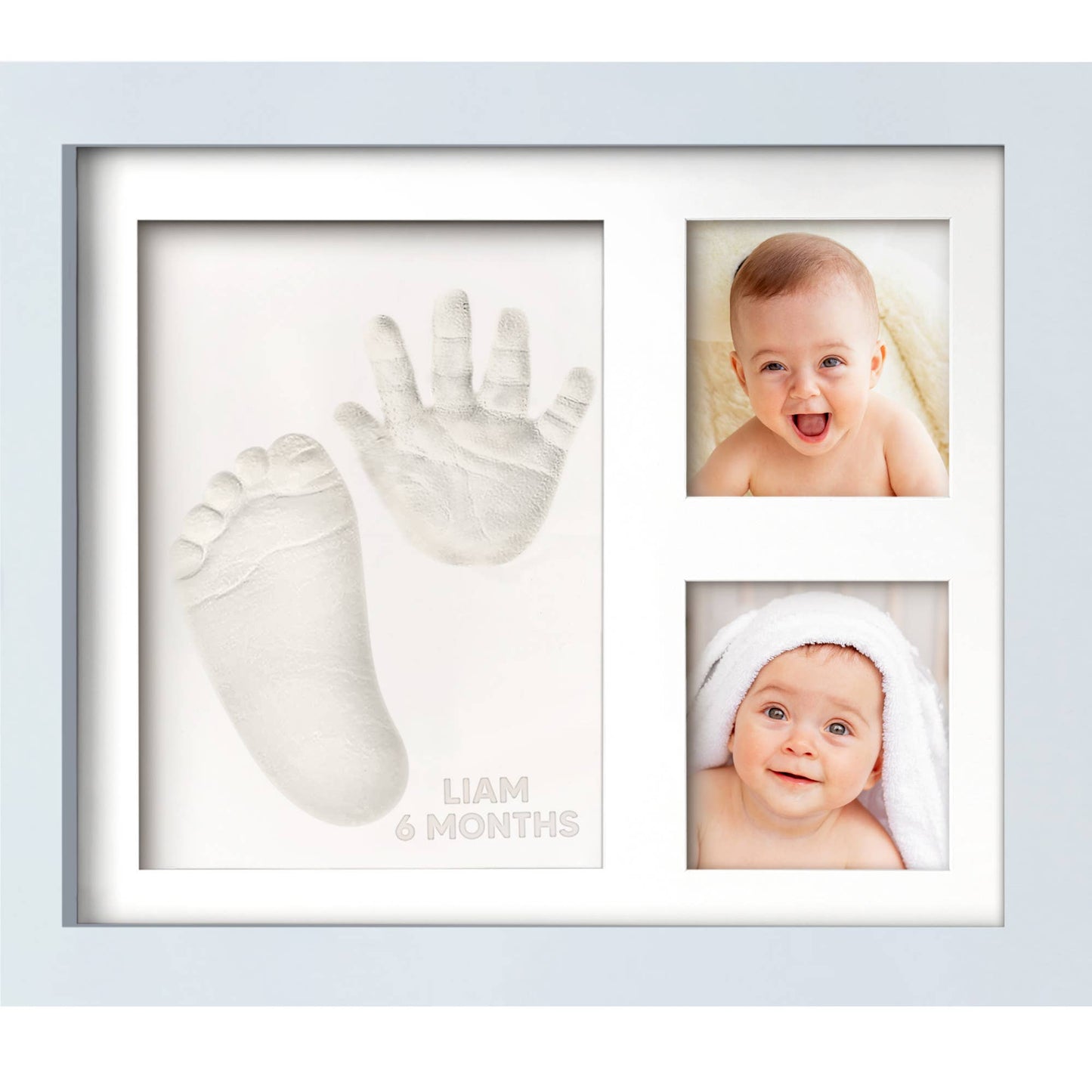 KeaBabies - KeaBabies Baby Handprint, Footprint Keepsake Solo Frame