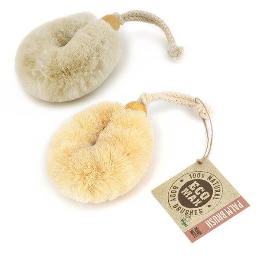 Ethical Global - Palm Body Wash Brushes - Natural Sisal or Soft Jute