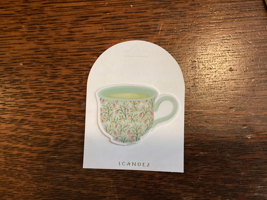 Strawberry Meadow Teacup Decal Sticker