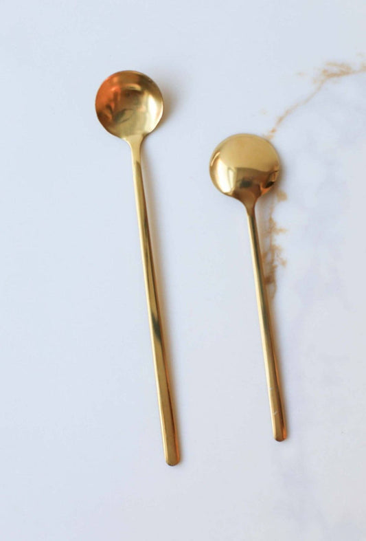Gold-Plated Stainless Steel Stirring Spoon