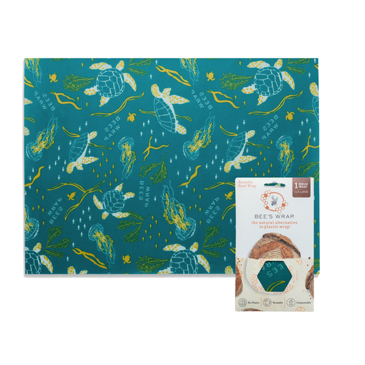 Bees Wrap Beeswax Reusable Bread Wrap - Oceans Print