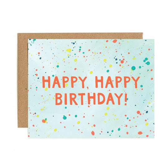 1canoe2 | One Canoe Two Paper Co. - Rainbow Speckle Birthday Greeting Card