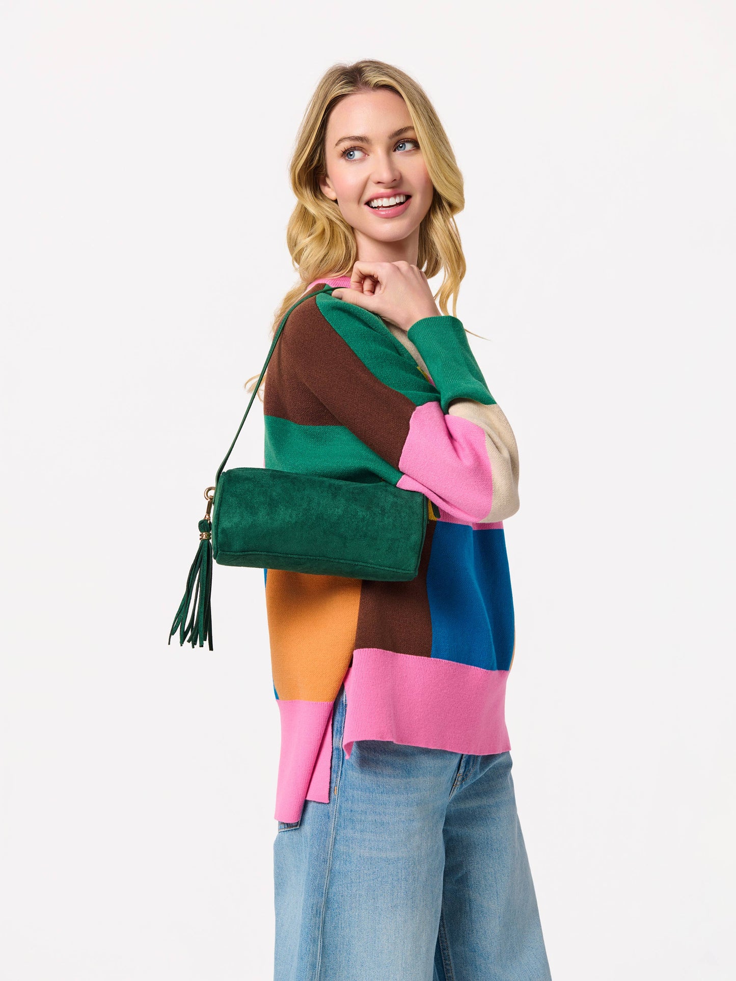 KYLIE BARREL SHOULDER BAG