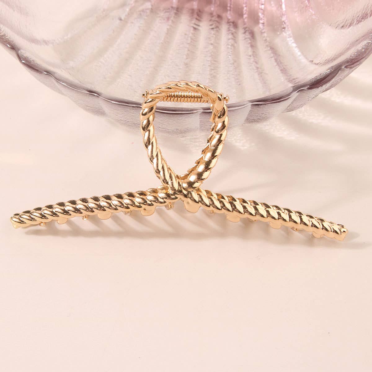 Gold Metal Hair Claws Strong Hold
