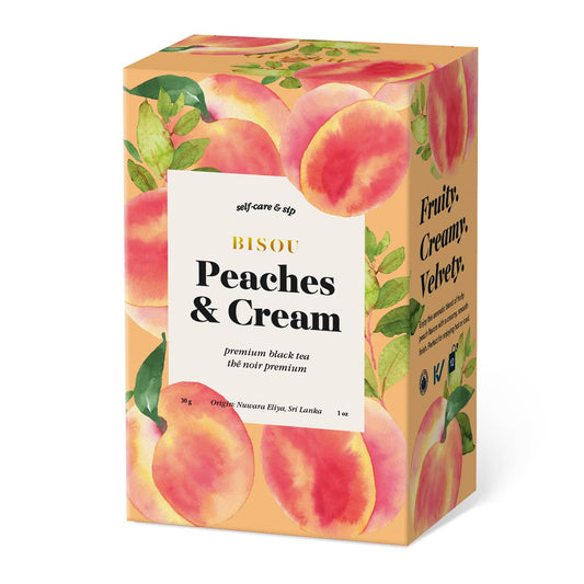 Organic Peaches & Cream - Black tea blend sachets