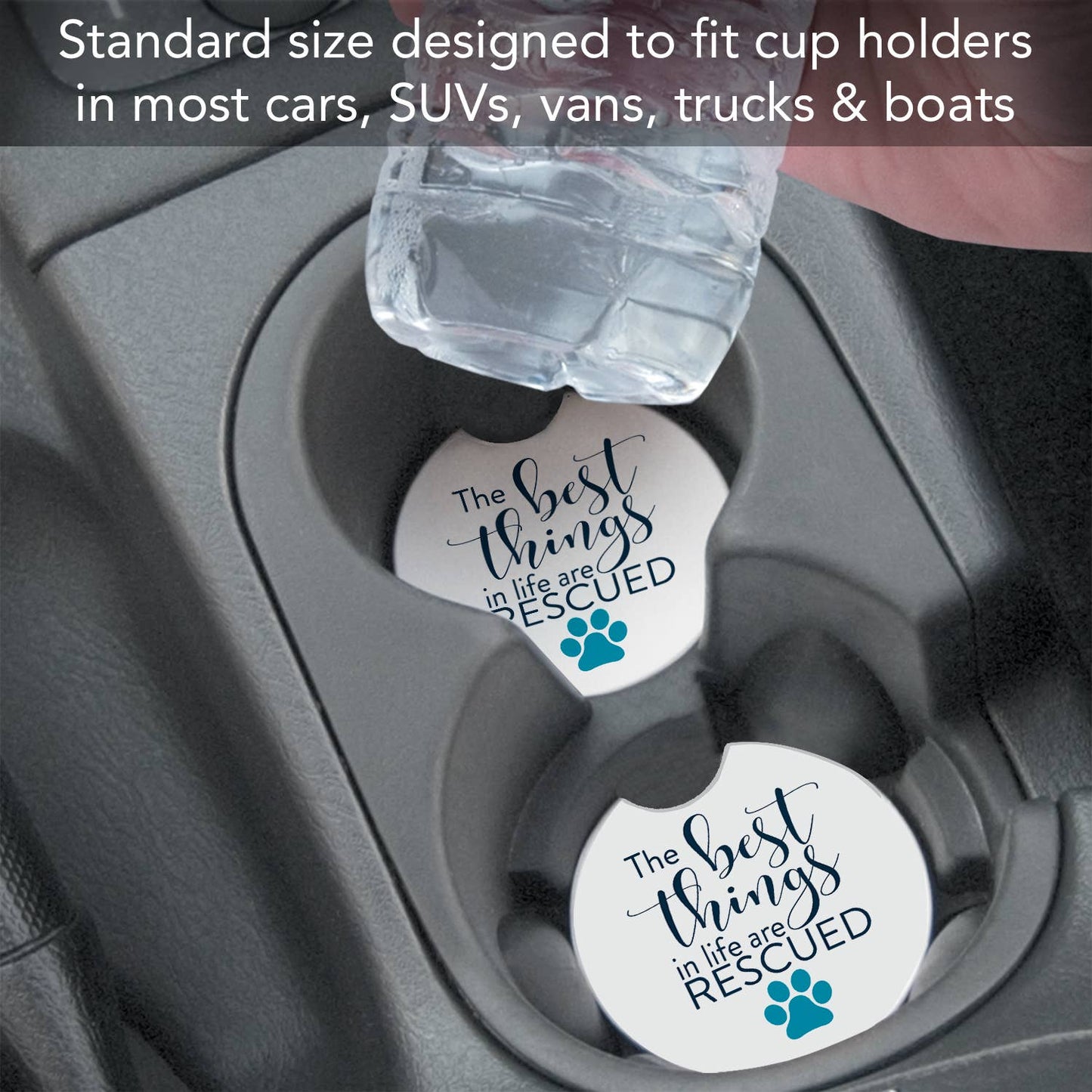 Rescued Bulk Absorbent Stone Car Coaster-NO PACKAGING