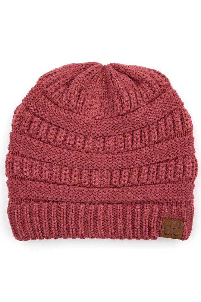 Hana - C.C Best Selling Cable Knit Classic Beanie Winter Hat